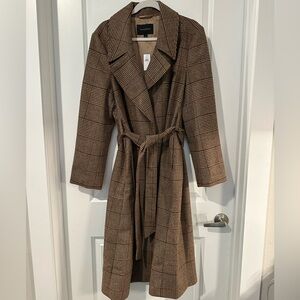 Banana Republic Factory Jackie Plaid Coat